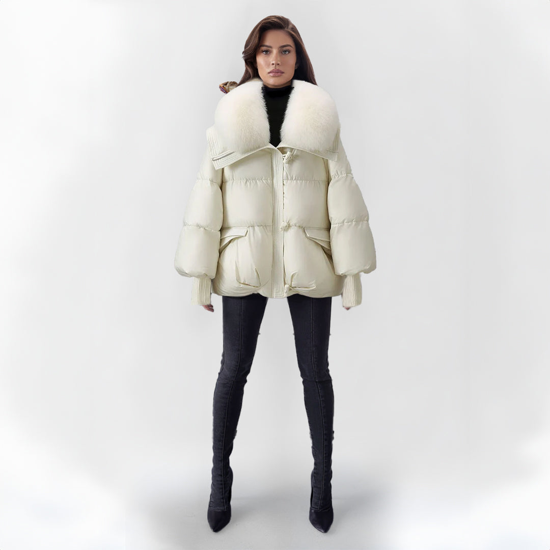 Drune | Pufferjacke mit Kunstpelzkragen