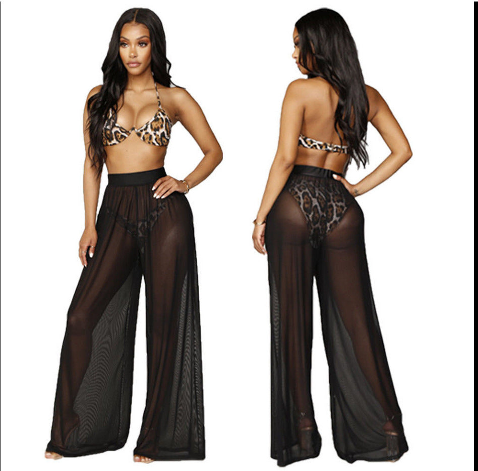 Damen Weit geschnittene Sommerhose mit elastischem Bund und passendem Crop-Top Drune