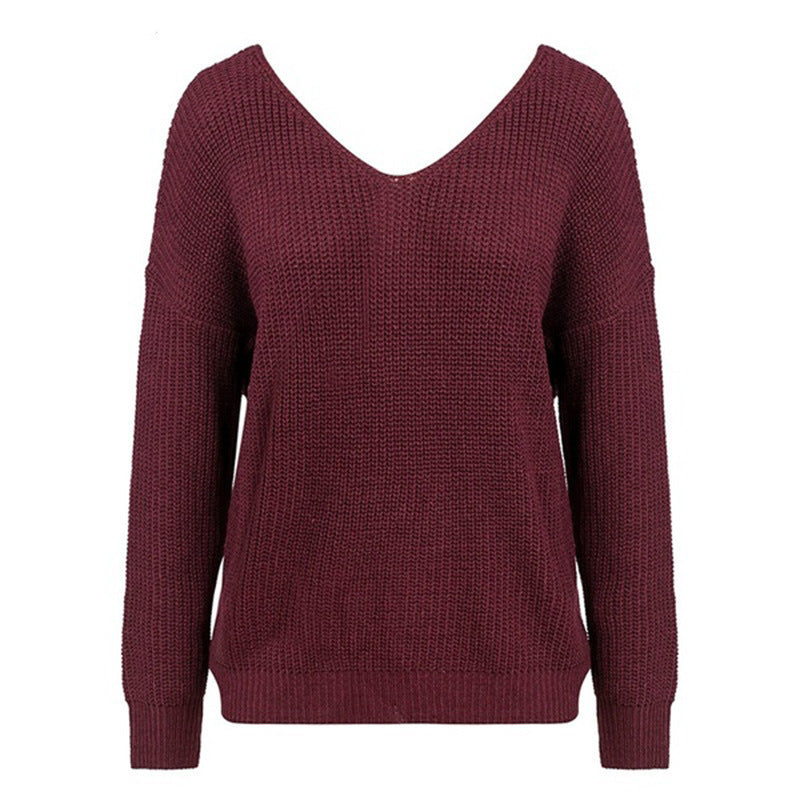 Damen Strickpullover mit Twist-Detail und Perlenbesatz Drune