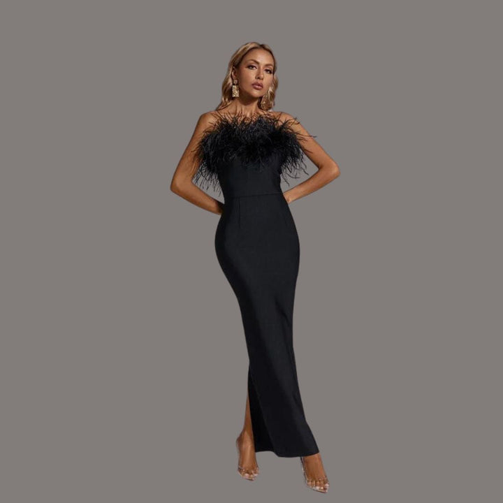 Drune | Schwarzes Abendkleid