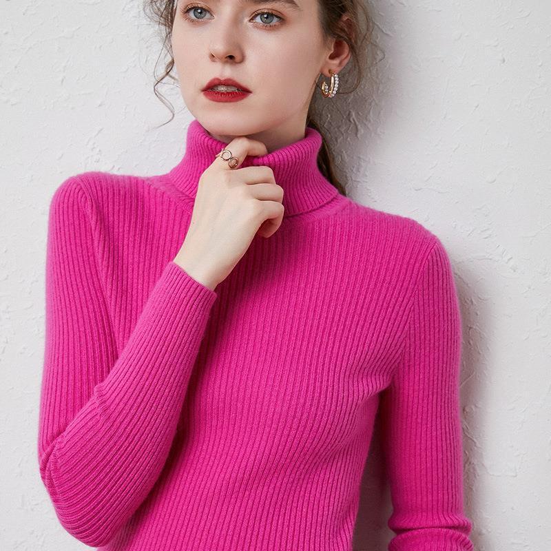 Drune | Premium-Wollrollkragenpullover für Frauen