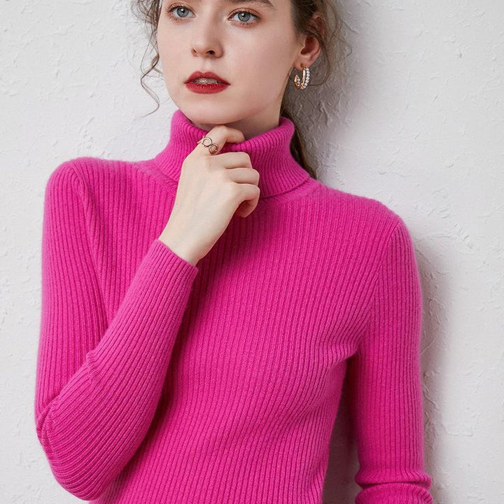Drune | Premium-Wollrollkragenpullover für Frauen