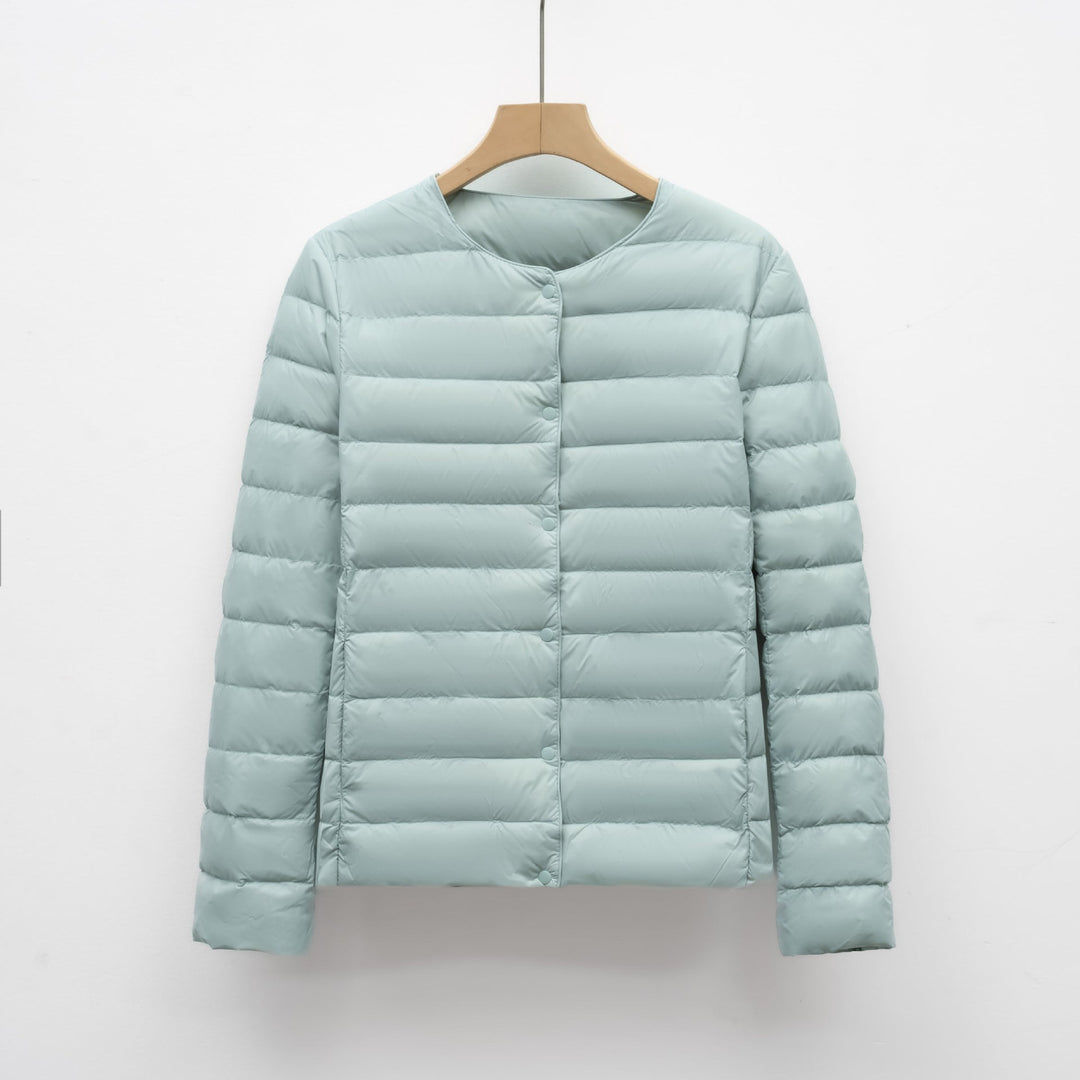 Drune | Wattierte Jacke Ohne Kragen für Frühling und Winter