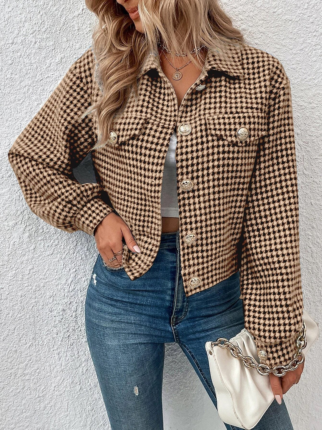 Drune | Klassische Hahnentrit-jacke Elegant und Modern Perfekt Für Den Alltag