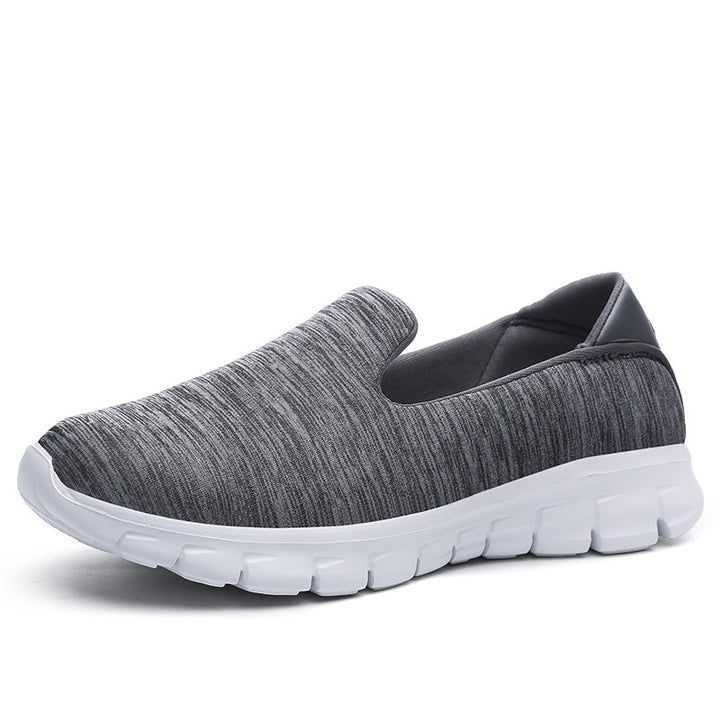 Damen nan leichter Schlupfschuh aus Strickgewebe mit flexibler Dämpfungssohle und gepolstertem Fußbett Drune