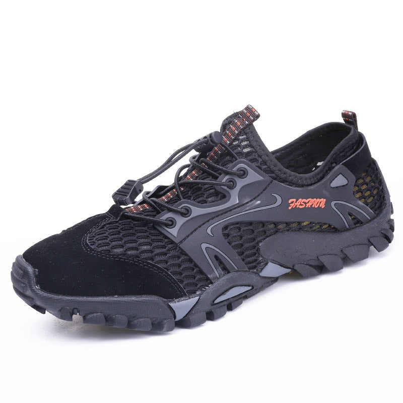 Herren nan schnelltrocknender Mesh-Wasserschuh mit TPU-Fersenstabilisator und profilierter Trailsohle Drune