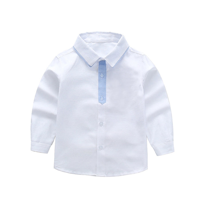 Unisex Kurzarmhemd mit kontrastierenden Knopfleiste Drune