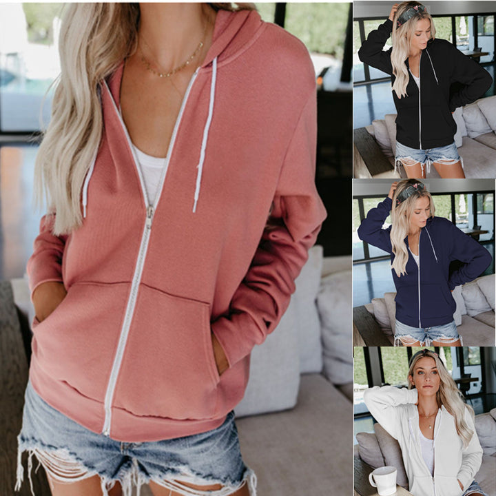 Damen Bequeme Kapuzenjacke mit klassischem Schnitt und praktischen Taschen Drune