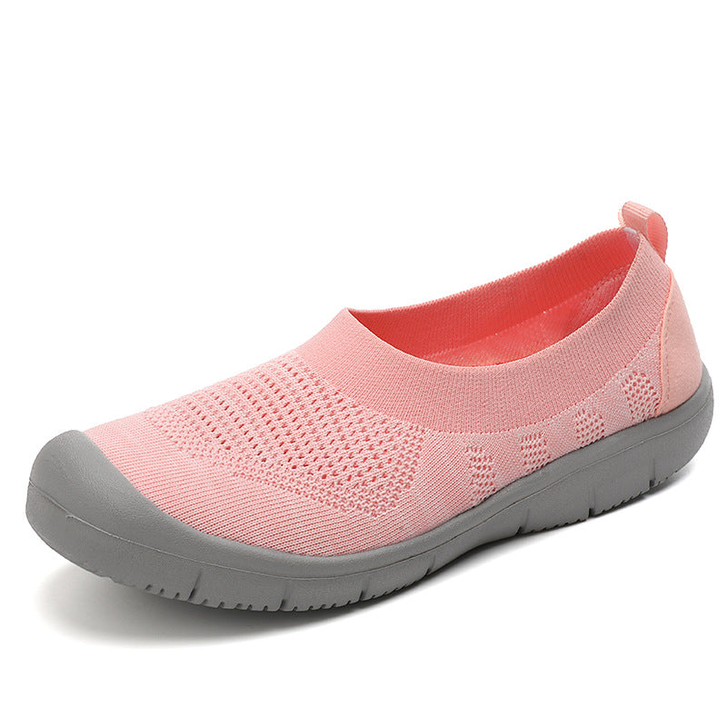 Damen nan elastische Strick-Slipper mit verstärkter Zehenkappe und rutschfester Flexsohle Drune