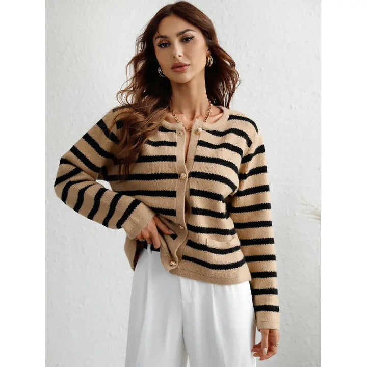 Drune | Strick-Cardigan mit Knöpfen und seitlichen Taschen