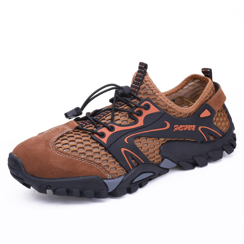 Herren nan schnelltrocknender Mesh-Wasserschuh mit TPU-Fersenstabilisator und profilierter Trailsohle Drune