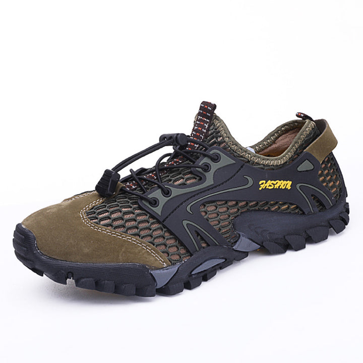 Herren nan schnelltrocknender Mesh-Wasserschuh mit TPU-Fersenstabilisator und profilierter Trailsohle Drune