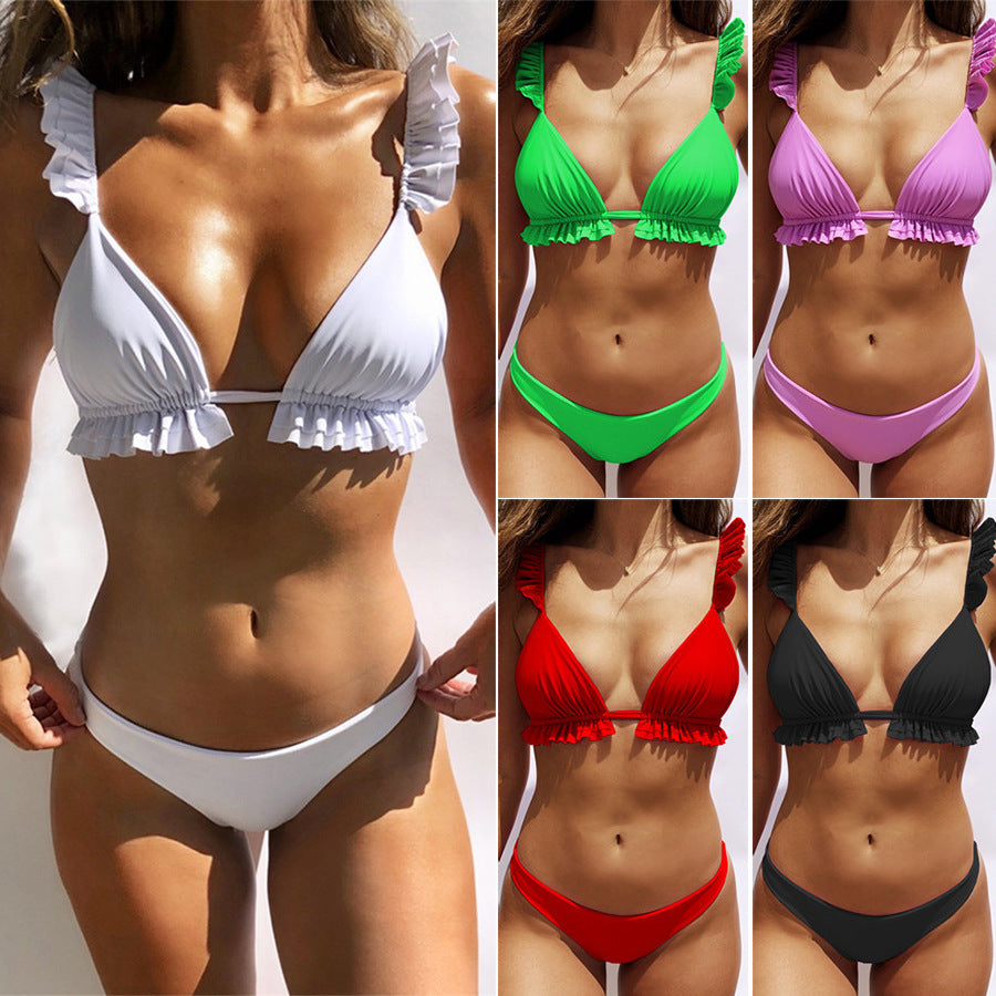 Damen Bikiniset mit charmanten Rüschendetails Drune