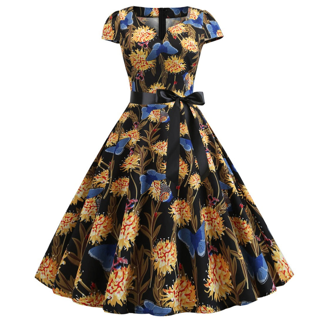 Drune | Damenkleid für Hochzeitsgäste mit weitem Saum