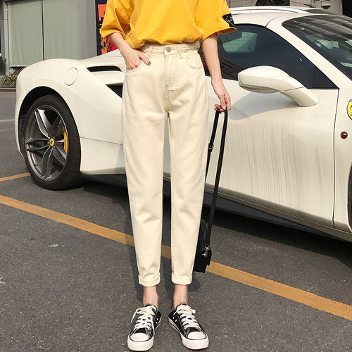 Damen Hoch taillierte Chino-Hose Drune