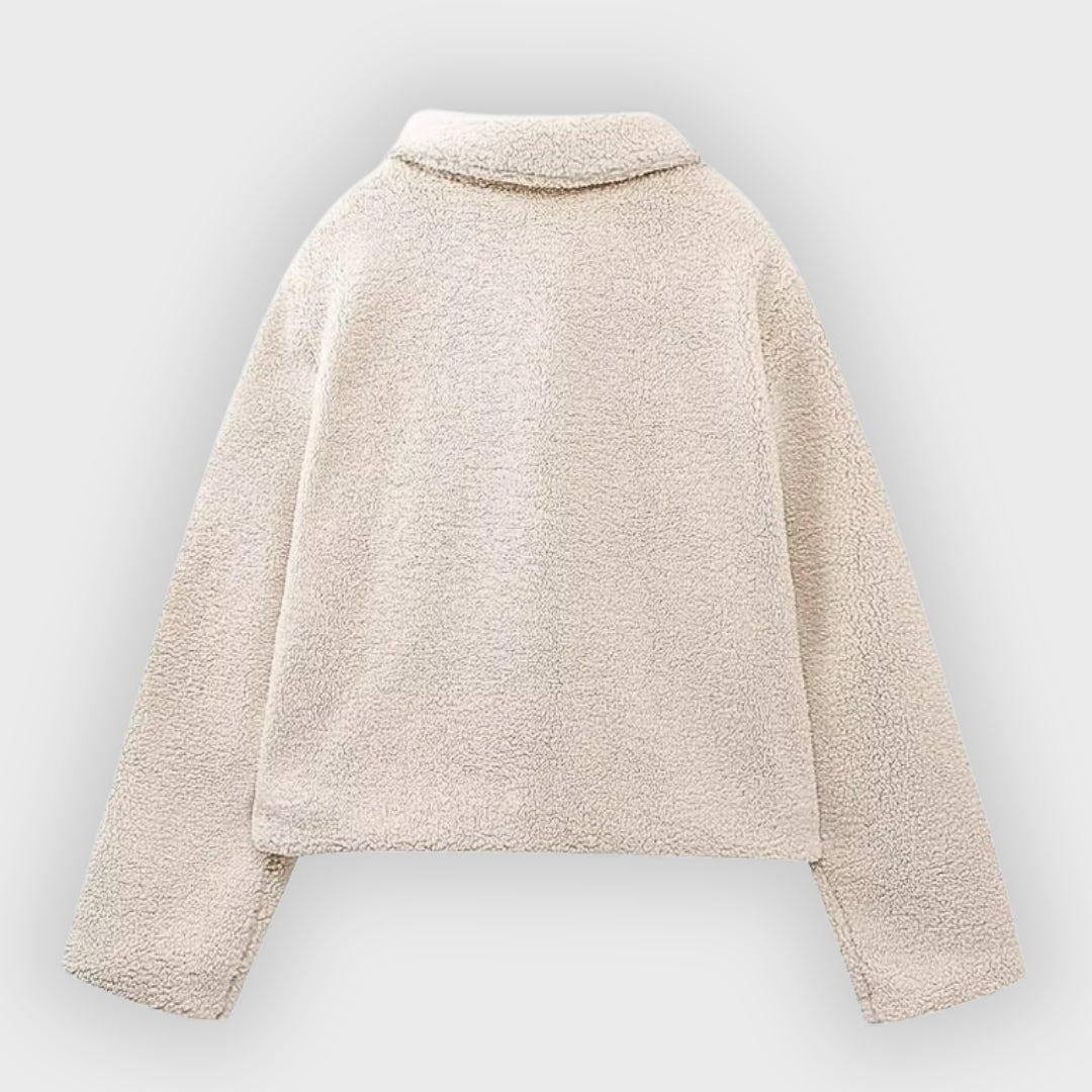 Drune | Gekürzte Fleece Toggle Patch Pocket Jacke