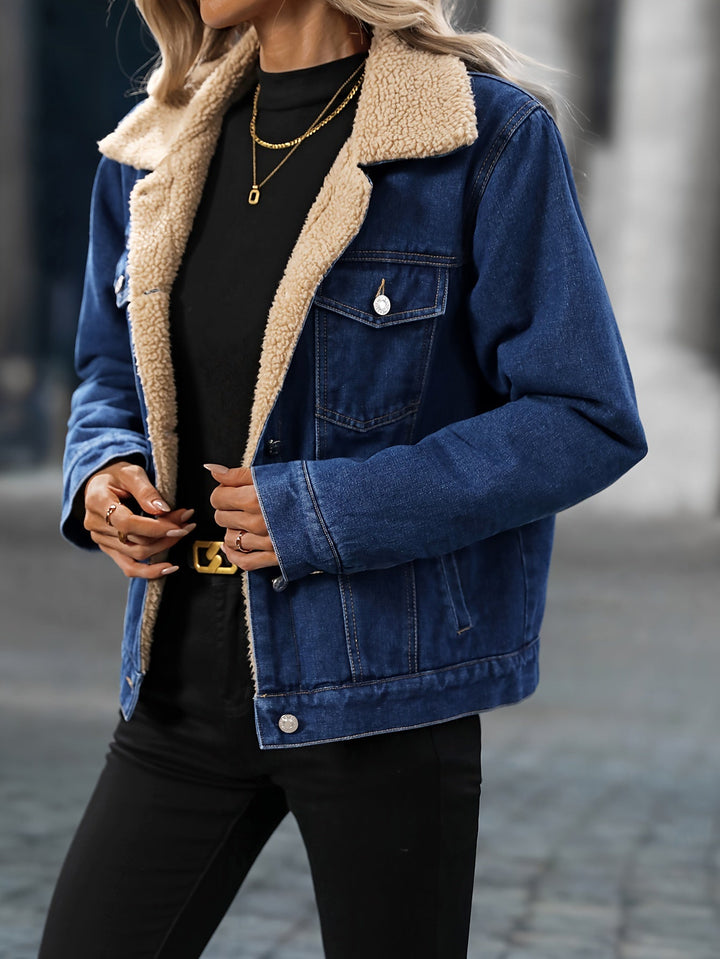 Drune | Denimjacke mit Sherpa-futter Baumwolle/polyester Winterbereit und Modern