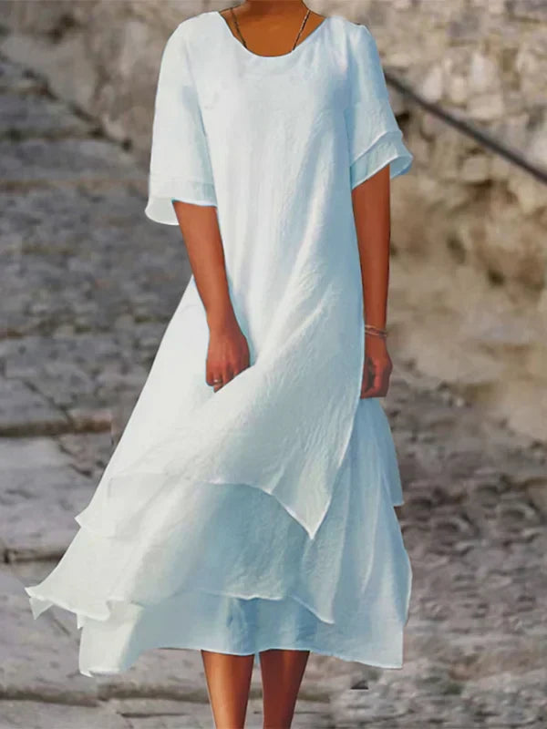 Drune | Schickes, Elegantes Kleid mit Blockschlitz