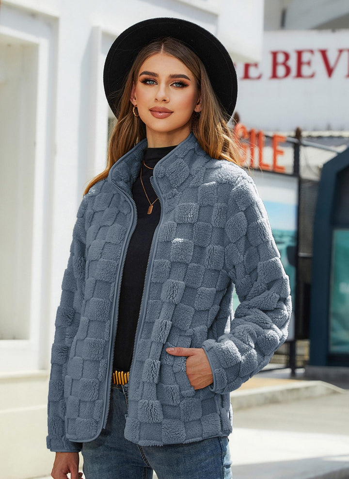 Drune | Kunstpelz Kurze Jacke - Gemütlich Chic - Weicher Kunstpelz - Herbst- & Frühlingsoberbekleidung