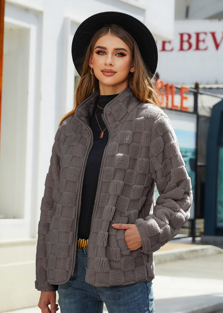 Drune | Kunstpelz Kurze Jacke - Gemütlich Chic - Weicher Kunstpelz - Herbst- & Frühlingsoberbekleidung