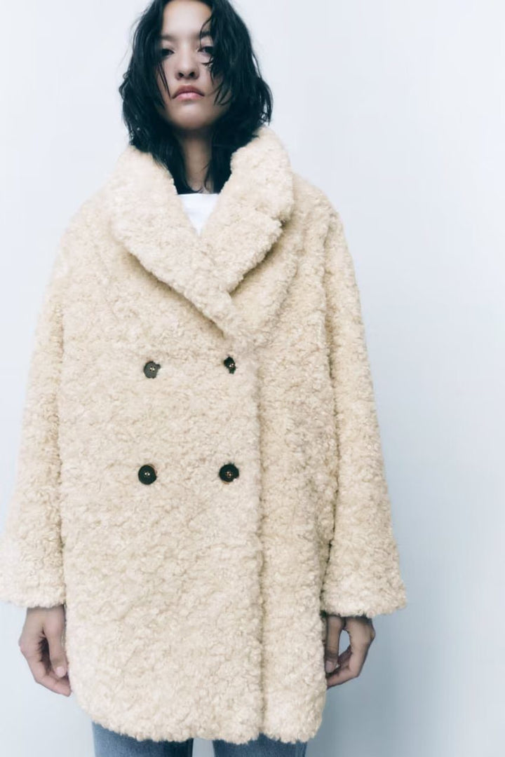 Drune | Teddy Mantel - Ultra-bequeme Wärme - Faux Shearling Mischung - Winter-Essential