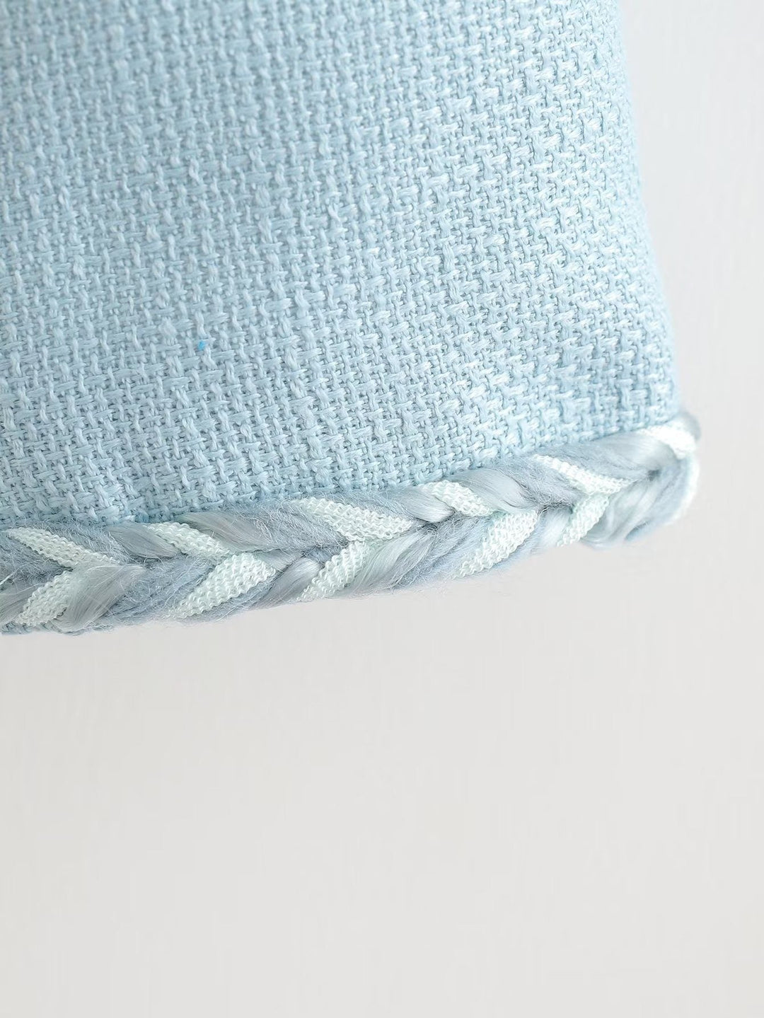 Drune | Hellblau Tweedjacke - Elegant & Sophisticated - Knopfverschluss - Schicke Büro- & Freizeitkleidung
