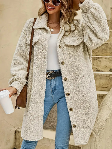 Drune | Lange Strickjacke, lässig und samtig