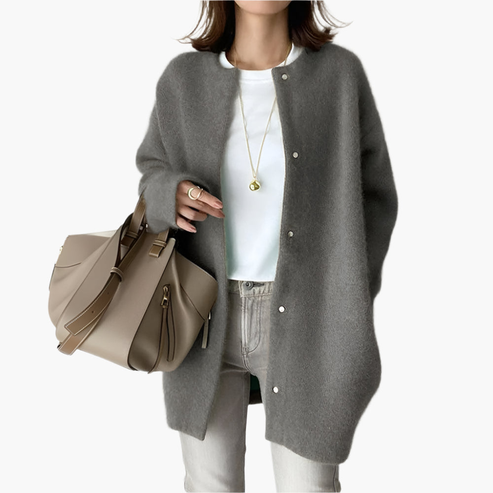 Drune | Strickjacke im Oversize-Look - Modischer Casual Cardigan für Alltag und Büro