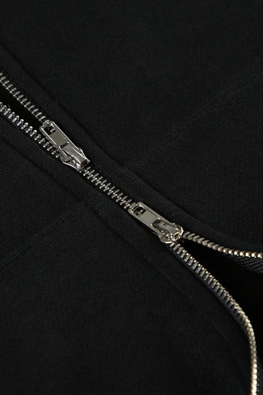 Drune | Trim Kapuzen Zip Taille Jacke