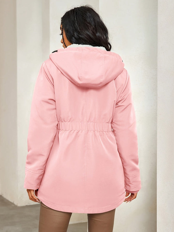 Drune | Fleece-Parka-Winterjacke mit Kapuze für Damen - Perfekt für Outdoor-Aktivitäten