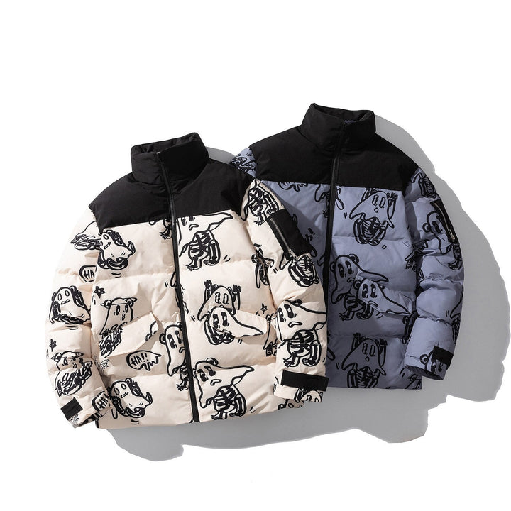 Drune | Bedruckte wattierte Jacke