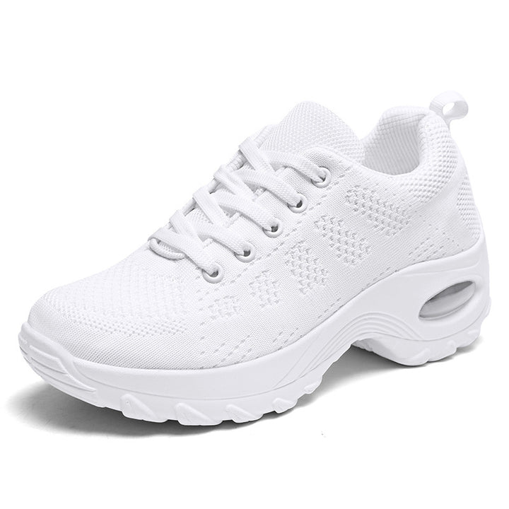 Damen nan atmungsaktiver Stricksneaker mit Luftpolster und Plateau-Sohle Drune