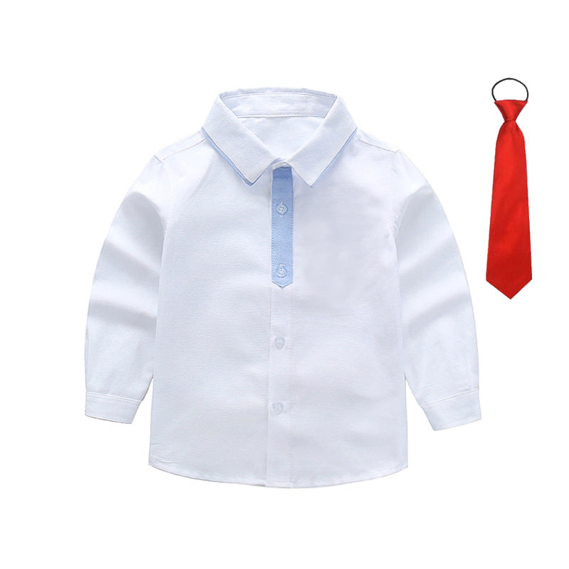 Jungen schickes Langarmhemd mit Fliege Drune