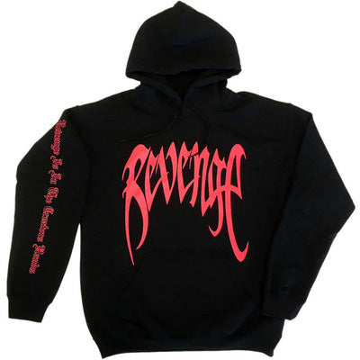 Damen Kapuzenpullover mit auffälligem Schriftzug und künstlerischem Design Drune