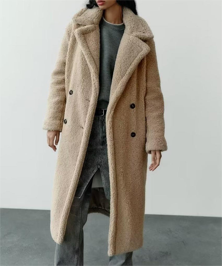 Drune | Lange Teddy Mantel Warme & Stilvolle Jacke für Jede Saison