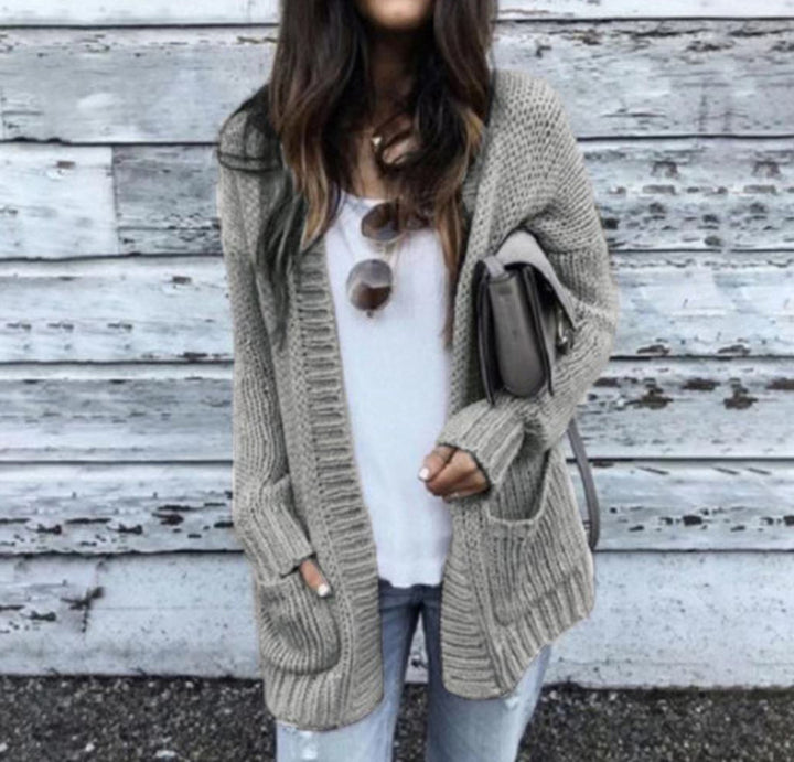 Damen Grobstrick-Cardigan Drune