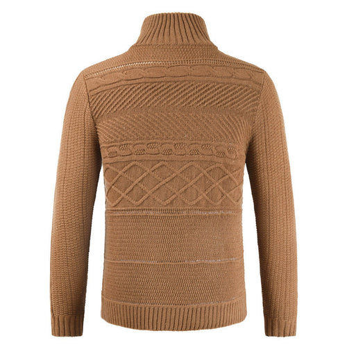 Drune | Rollkragenpullover mit stylischem Reißverschluss und Knopfverschluss