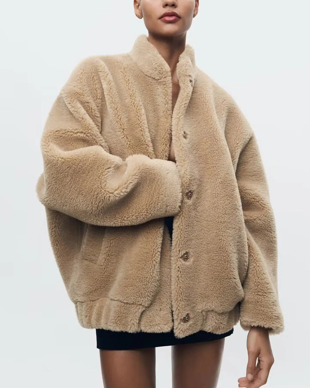 Drune | Weiche Teddybär Jacke für Damen