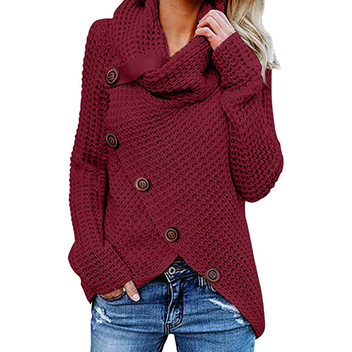 Damen Strickjacke mit asymmetrischem Schnitt und Kragen Drune