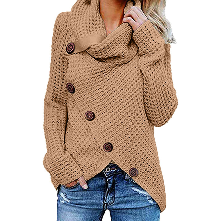 Damen Strickjacke mit asymmetrischem Schnitt und Kragen Drune
