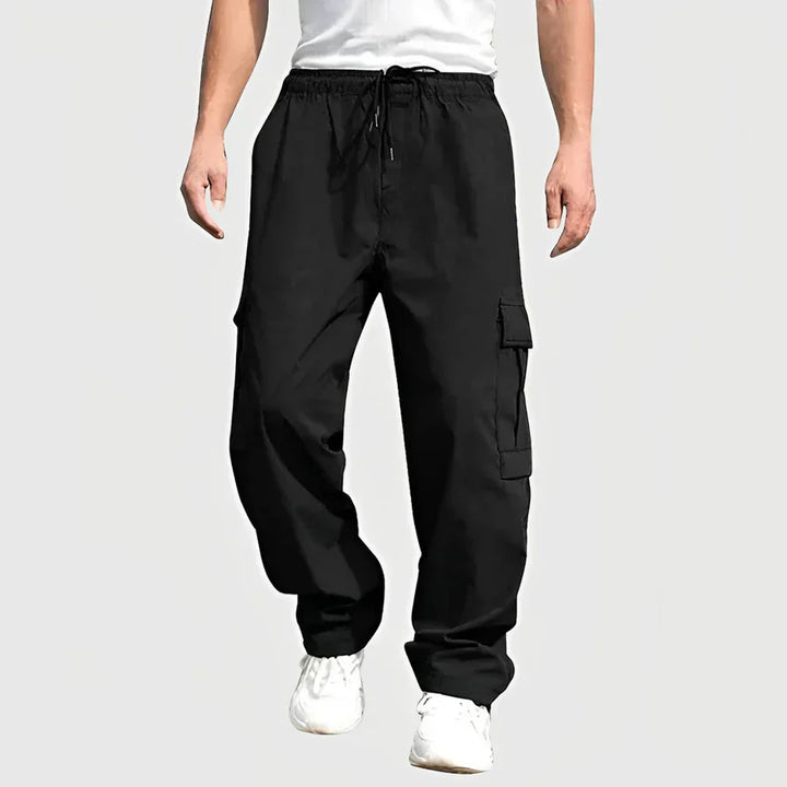 Drune | lockere cargohose mit kordelzug
