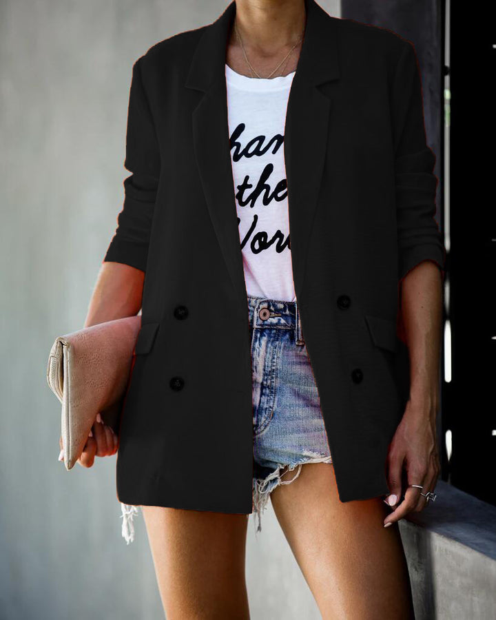 Damen Blazer mit elegantem Schnitt und modischen Details Drune