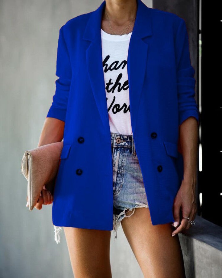 Damen Blazer mit elegantem Schnitt und modischen Details Drune
