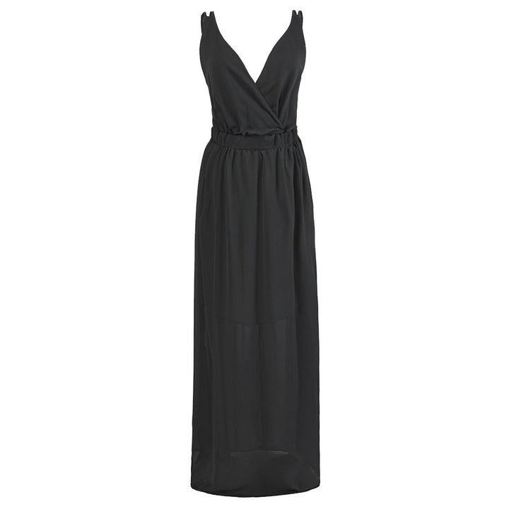 Damen Maxikleid mit elegantem Wickeldesign und schmeichelnder Silhouette Drune