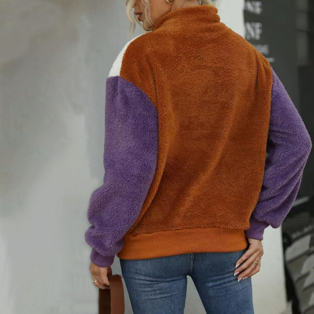 Drune | Bunte Fleecejacke Polyester Warm, Weich