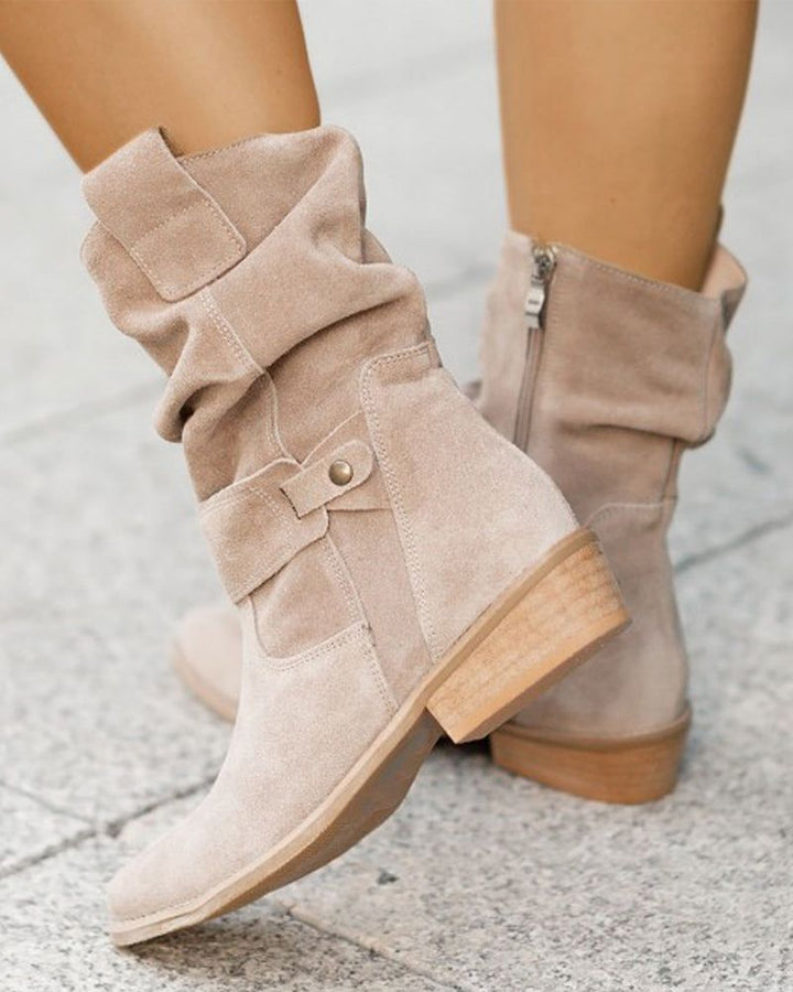 Drune | Trendige Stiefel mit Niedrigen Absätzen
