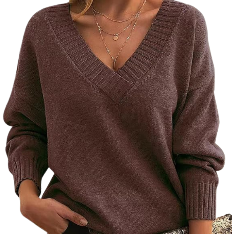 Drune | Schicker V-Ausschnitt Pullover für Frauen