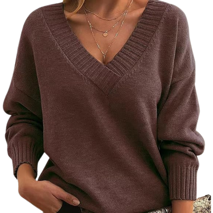 Drune | Schicker V-Ausschnitt Pullover für Frauen