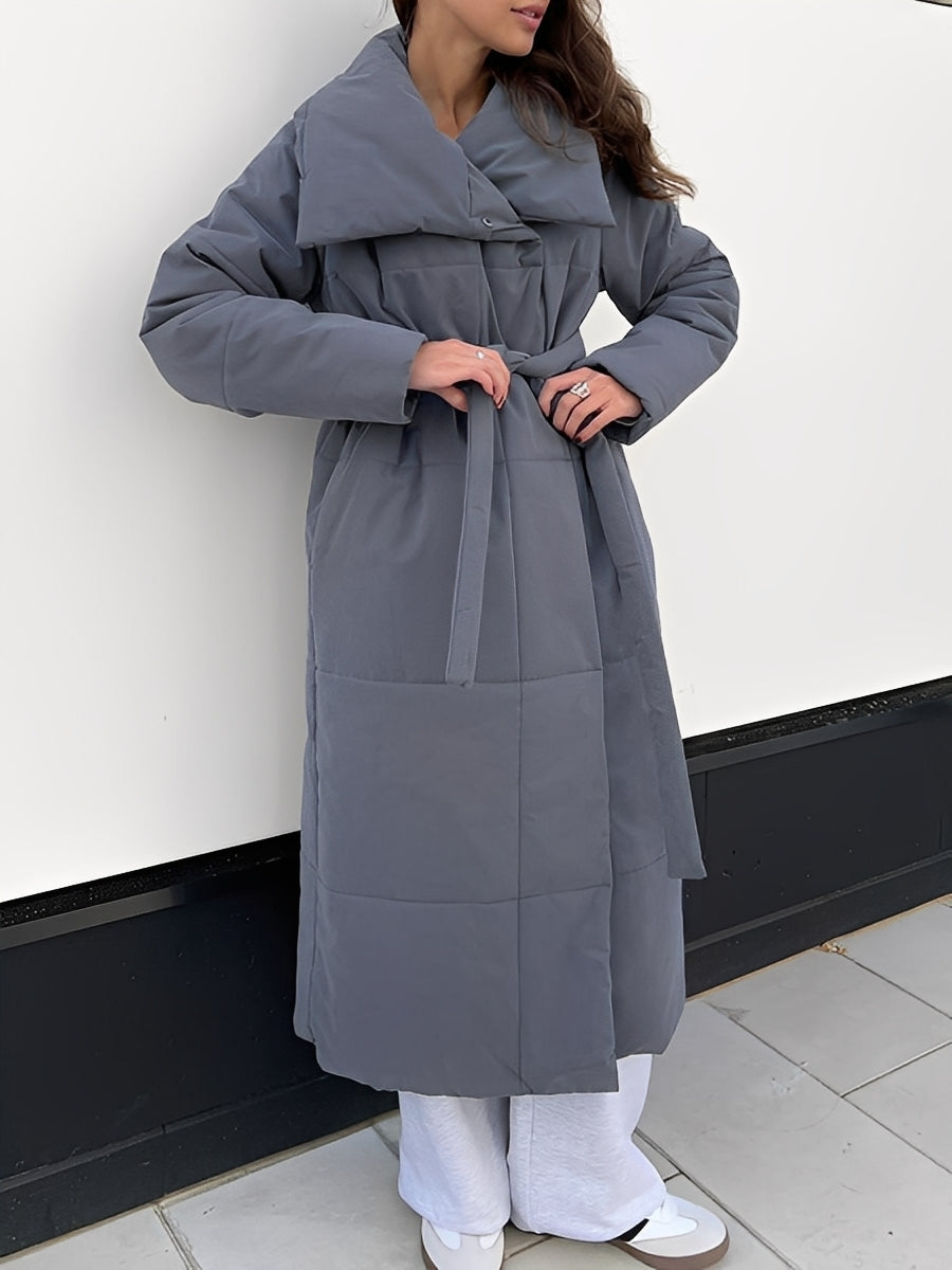 Drune | Lange, warme Damenjacke mit Futter