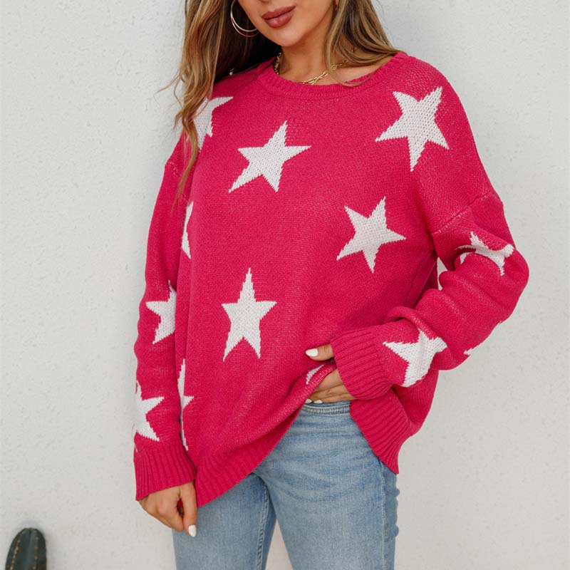 Drune | Strickpullover mit Sternenmuster Design